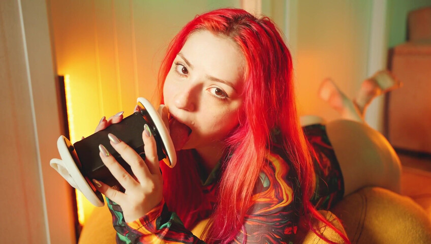 The Sounds of Girls - 29 November 2025 - ASMR Juicy Ear Licking in a Tight Bodysuit