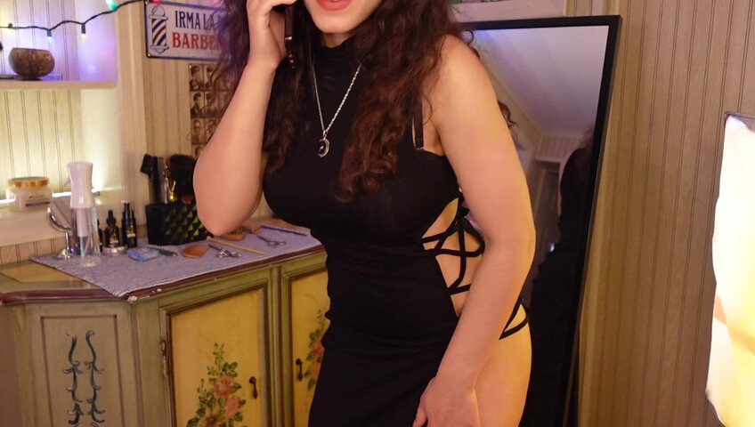 Irma La Dulce ASMR - Cuck's Hotwife Spanish Barber's Haircut and Playtime