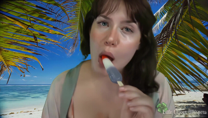 Little Clover Whispers ASMR - Dildo Blowjob at the Beach