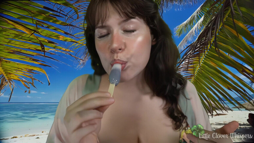 Little Clover Whispers ASMR - Dildo Blowjob at the Beach