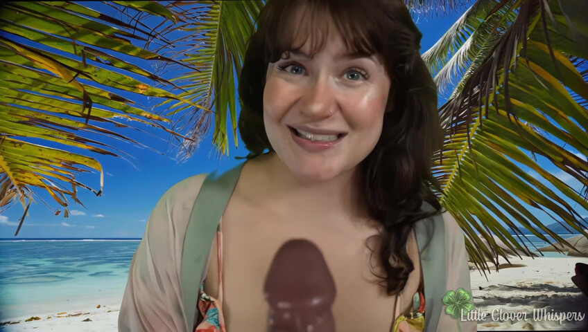 Little Clover Whispers ASMR - Dildo Blowjob at the Beach