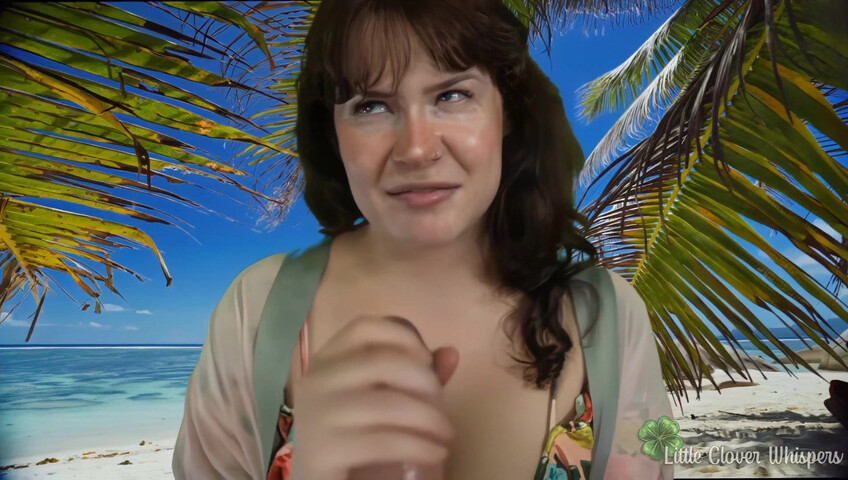 Little Clover Whispers ASMR - Dildo Blowjob at the Beach