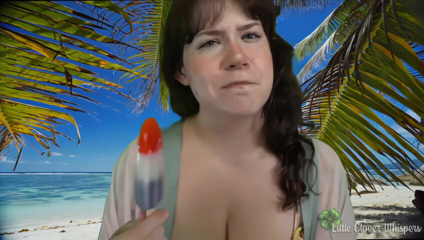 Little Clover Whispers ASMR - Dildo Blowjob at the Beach