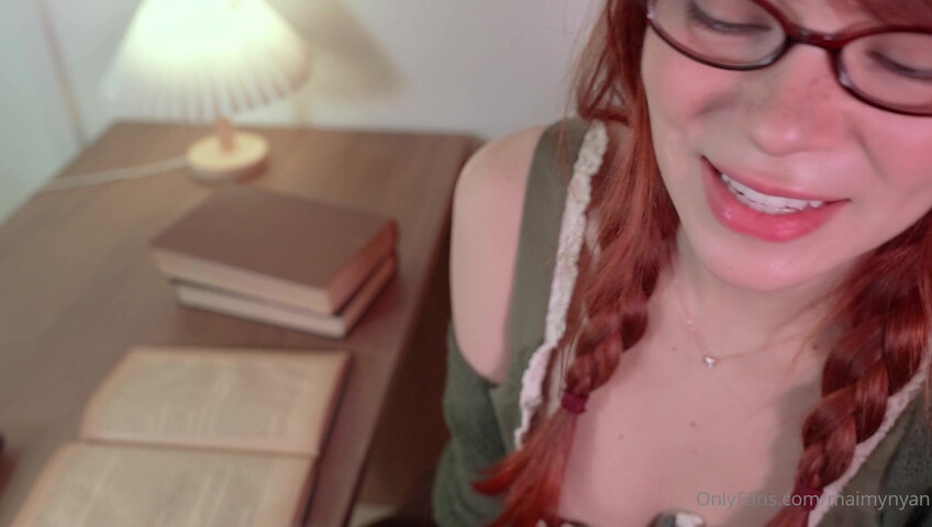 Maimy ASMR - 6 June 2024 - Shy Girl Blowjob - Bookworm