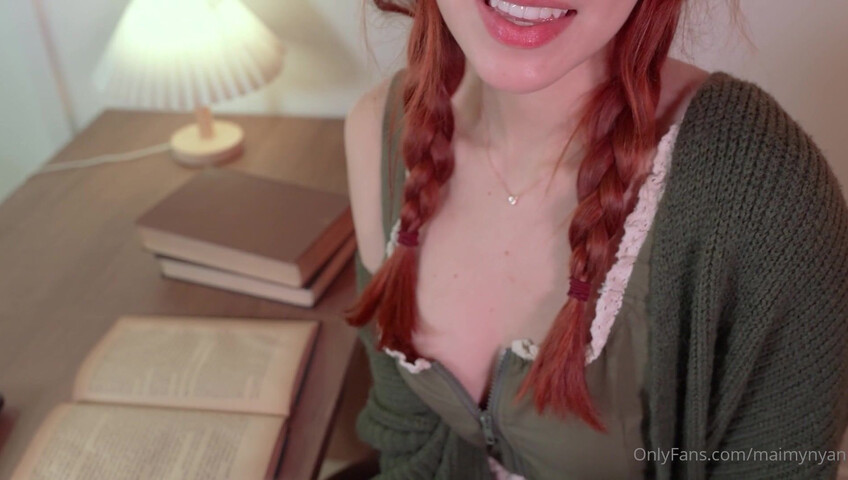Maimy ASMR - 6 June 2024 - Shy Girl Blowjob - Bookworm