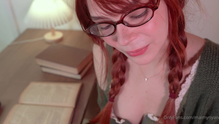 Maimy ASMR - 6 June 2024 - Shy Girl Blowjob - Bookworm