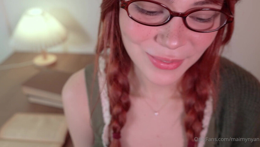 Maimy ASMR - 6 June 2024 - Shy Girl Blowjob - Bookworm