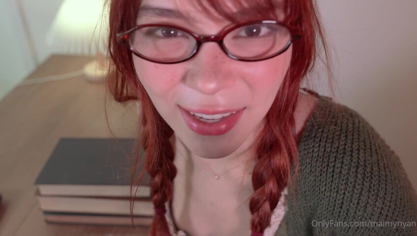 Maimy ASMR - 6 June 2024 - Shy Girl Blowjob - Bookworm