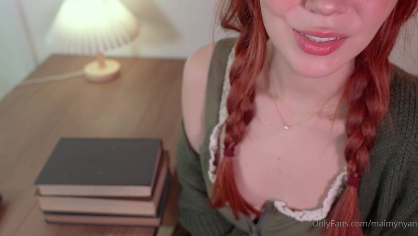 Maimy ASMR - 6 June 2024 - Shy Girl Blowjob - Bookworm