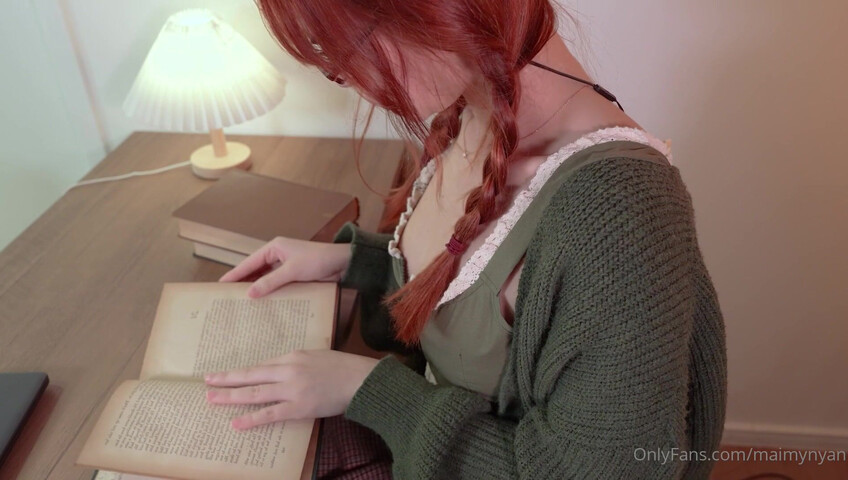Maimy ASMR - 6 June 2024 - Shy Girl Blowjob - Bookworm