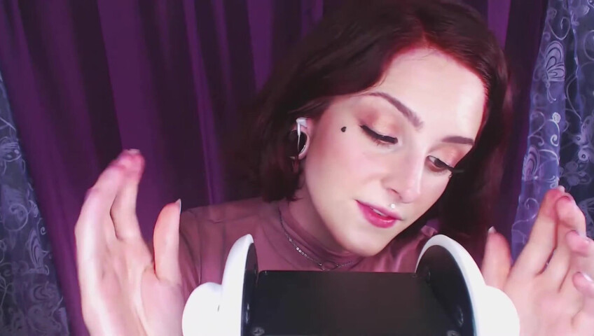 Mewlies ASMR - No talking Oil Ear Massage & Tongue Clicks ASMR