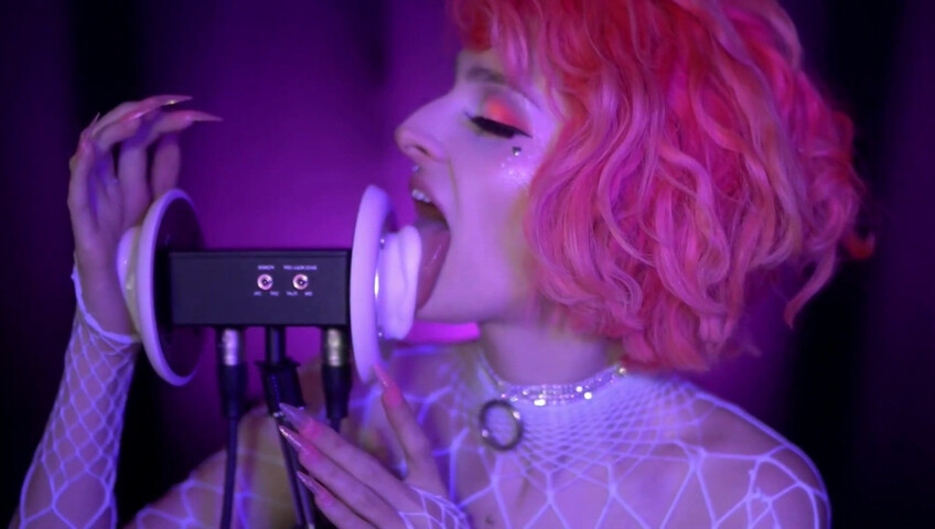 Mewlies ASMR - WHITE ICING Earlicking Patreon KINGS Exclusive