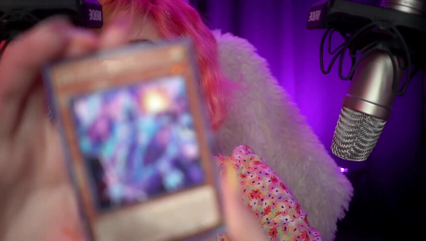 Mewlies ASMR - Yugioh Card Pack Opening ♡ Relaxing ♡ Casual Whispers & Giggles