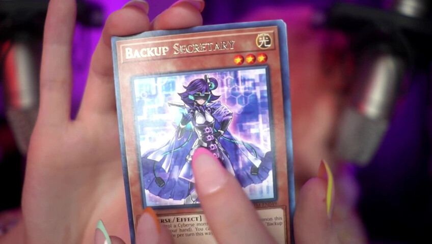 Mewlies ASMR - Yugioh Card Pack Opening ♡ Relaxing ♡ Casual Whispers & Giggles