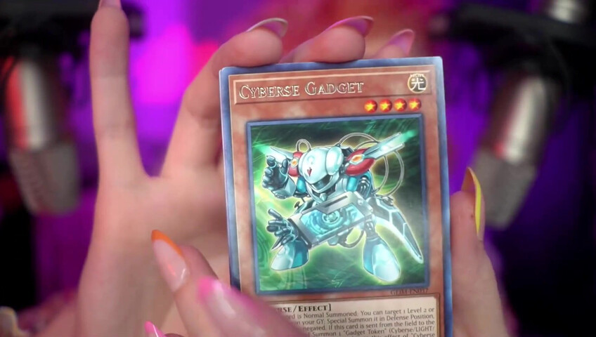 Mewlies ASMR - Yugioh Card Pack Opening ♡ Relaxing ♡ Casual Whispers & Giggles