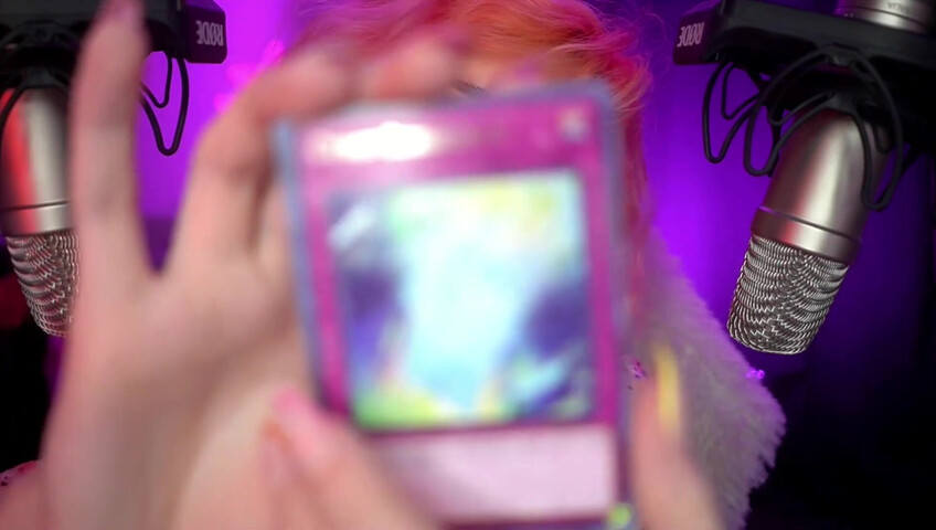 Mewlies ASMR - Yugioh Card Pack Opening ♡ Relaxing ♡ Casual Whispers & Giggles