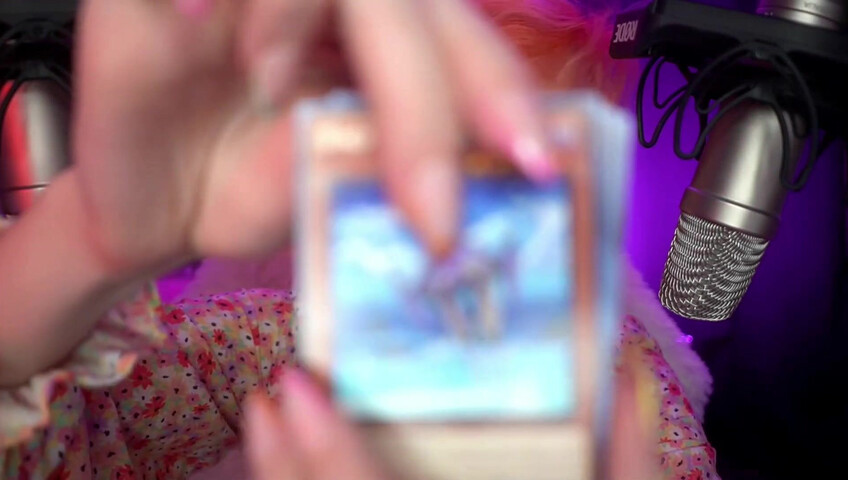 Mewlies ASMR - Yugioh Card Pack Opening ♡ Relaxing ♡ Casual Whispers & Giggles