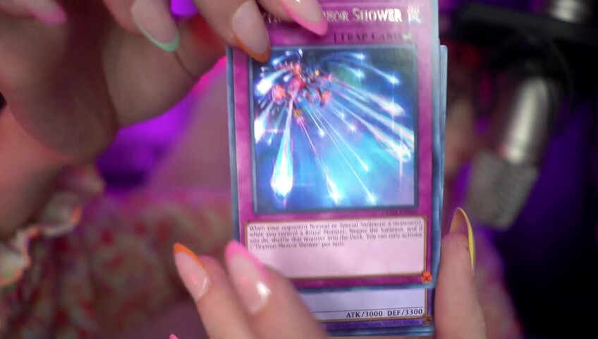 Mewlies ASMR - Yugioh Card Pack Opening ♡ Relaxing ♡ Casual Whispers & Giggles