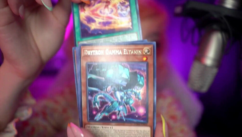 Mewlies ASMR - Yugioh Card Pack Opening ♡ Relaxing ♡ Casual Whispers & Giggles