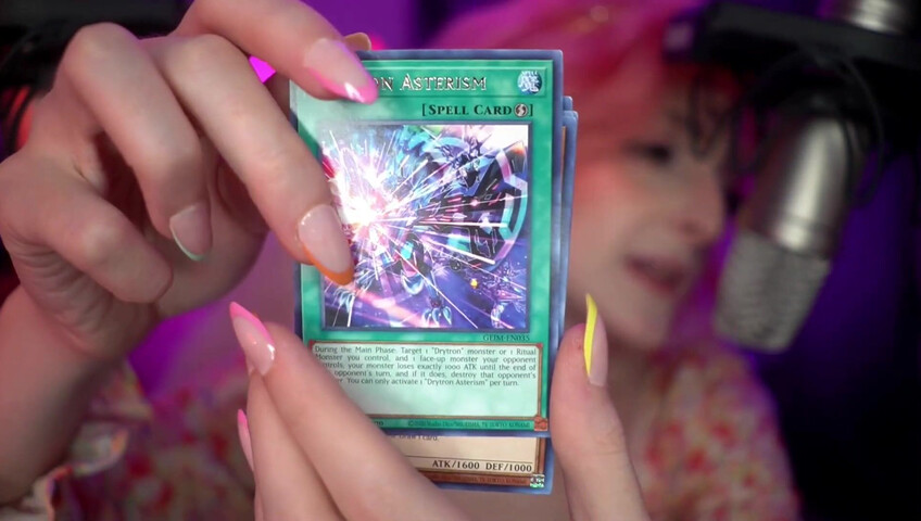 Mewlies ASMR - Yugioh Card Pack Opening ♡ Relaxing ♡ Casual Whispers & Giggles