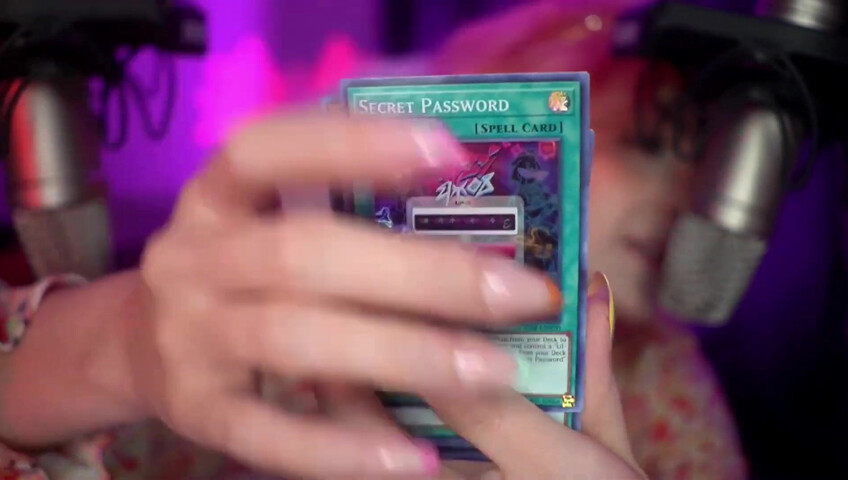 Mewlies ASMR - Yugioh Card Pack Opening ♡ Relaxing ♡ Casual Whispers & Giggles