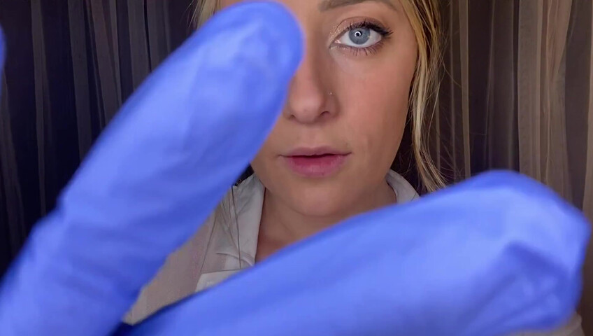Miss Cassi ASMR - School Nurse Gives a Titjob