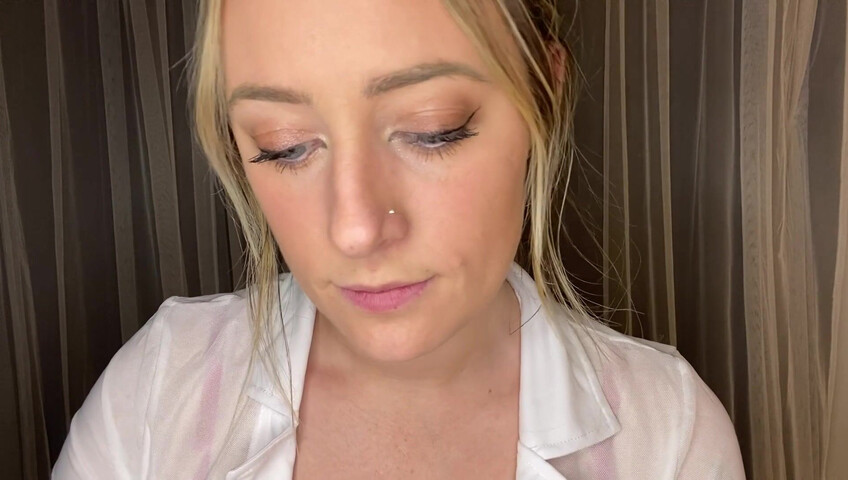 Miss Cassi ASMR - School Nurse Gives a Titjob