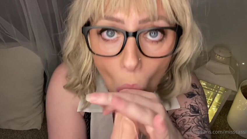 Miss Cassi ASMR - Sloppy Teacher Sneaks & Sucks You off