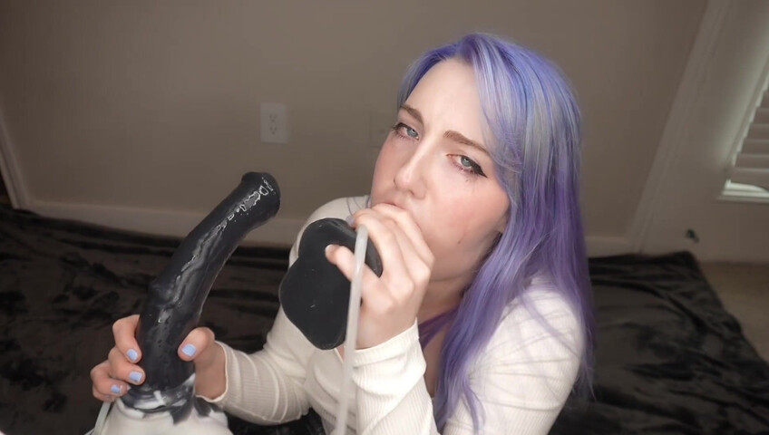 MissPrincessKay - Fucks Her Throat Hard With Huge Dildos