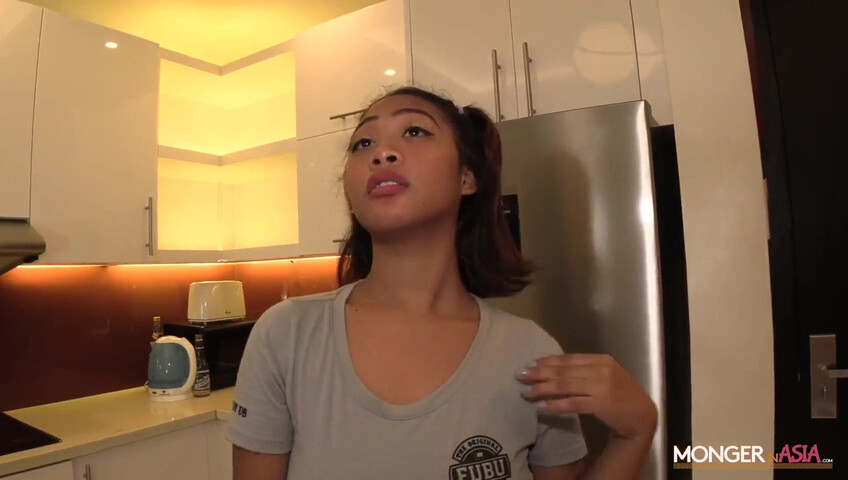 Monger In Asia - Sexy Asian Maid With Giant Jugs - Big Natural Boobs