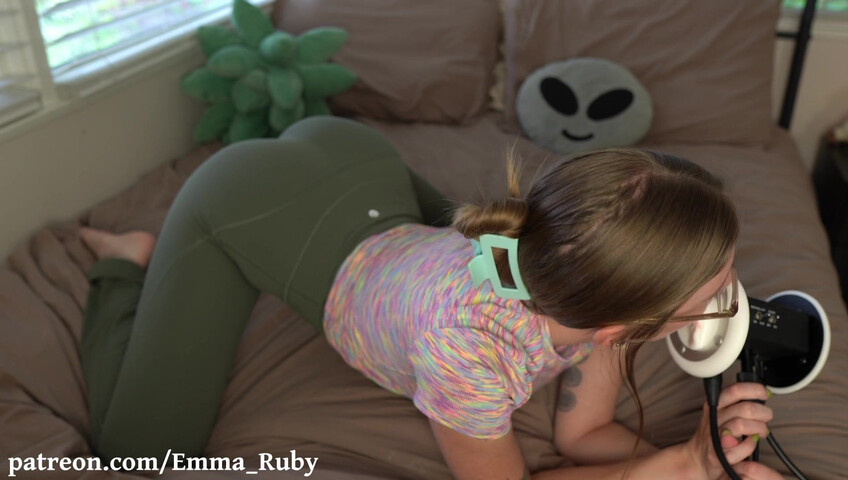 Emma Ruby ASMR Lick For Chores Ear Licking