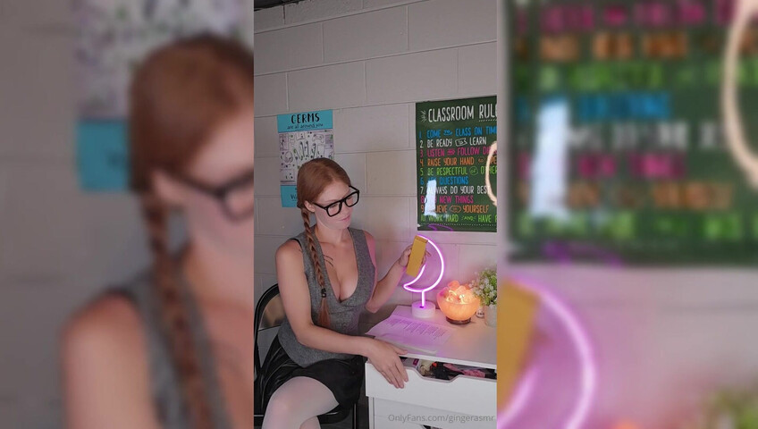 Ginger ASMR - 19 July 2025 - Teacher Explains Male Anatomy with 10 inch Dildo