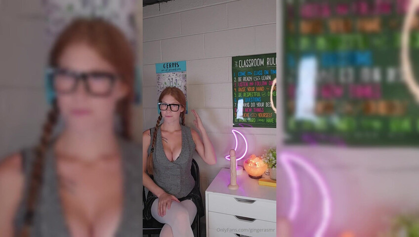 Ginger ASMR - 19 July 2025 - Teacher Explains Male Anatomy with 10 inch Dildo