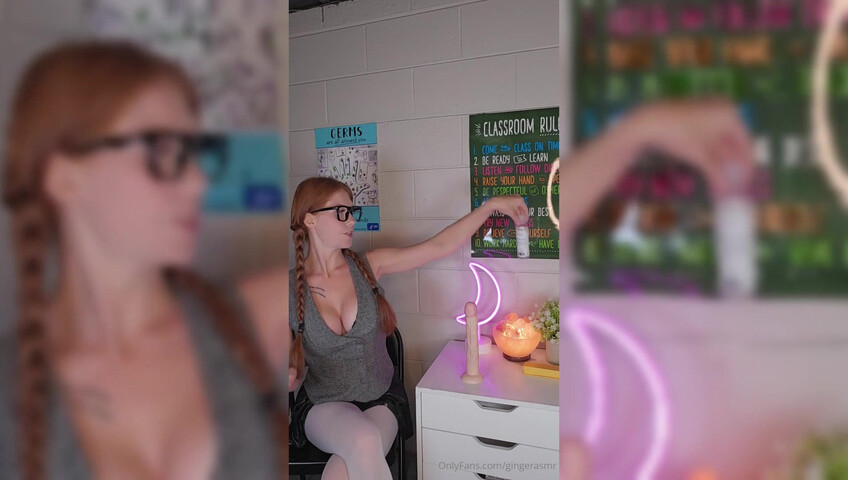 Ginger ASMR - 19 July 2025 - Teacher Explains Male Anatomy with 10 inch Dildo