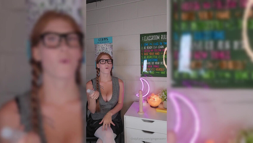 Ginger ASMR - 19 July 2025 - Teacher Explains Male Anatomy with 10 inch Dildo