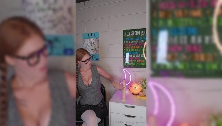 Ginger ASMR - 19 July 2025 - Teacher Explains Male Anatomy with 10 inch Dildo