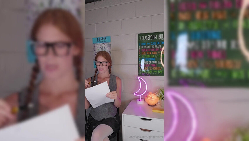 Ginger ASMR - 19 July 2025 - Teacher Explains Male Anatomy with 10 inch Dildo