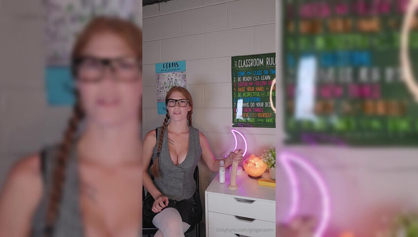 Ginger ASMR - 19 July 2025 - Teacher Explains Male Anatomy with 10 inch Dildo