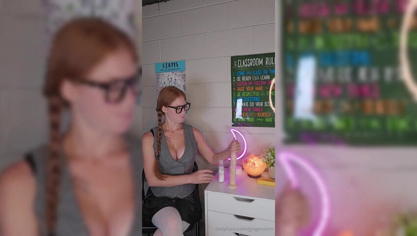 Ginger ASMR - 19 July 2025 - Teacher Explains Male Anatomy with 10 inch Dildo