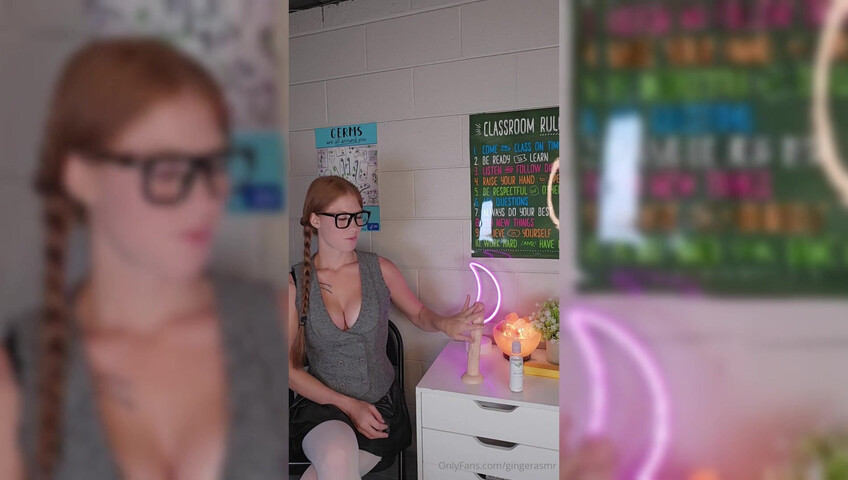 Ginger ASMR - 19 July 2025 - Teacher Explains Male Anatomy with 10 inch Dildo
