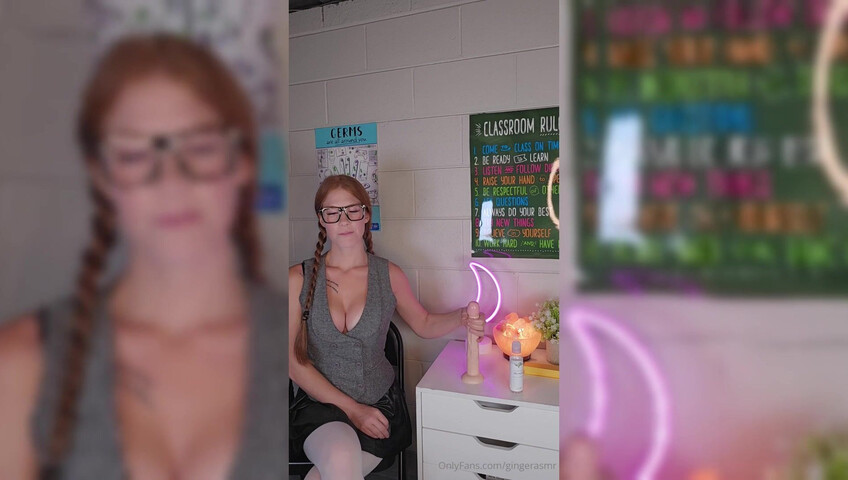 Ginger ASMR - 19 July 2025 - Teacher Explains Male Anatomy with 10 inch Dildo