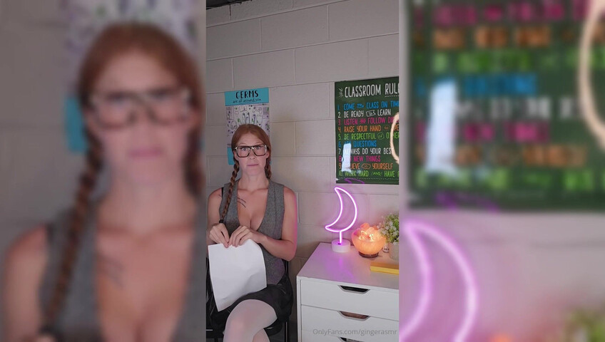 Ginger ASMR - 19 July 2025 - Teacher Explains Male Anatomy with 10 inch Dildo