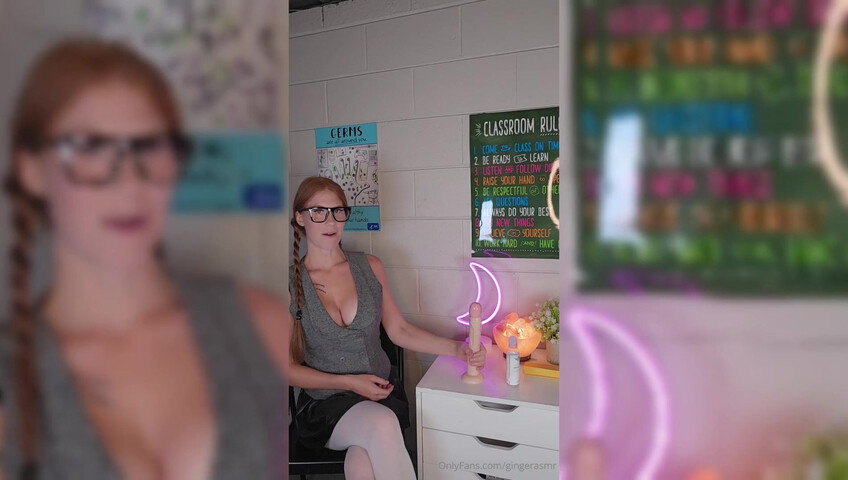 Ginger ASMR - 19 July 2025 - Teacher Explains Male Anatomy with 10 inch Dildo