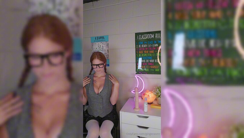 Ginger ASMR - 19 July 2025 - Teacher Explains Male Anatomy with 10 inch Dildo