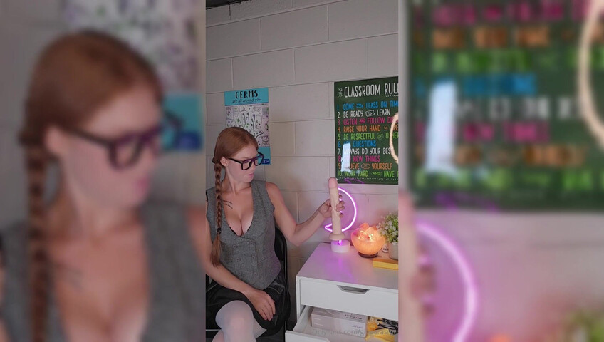 Ginger ASMR - 19 July 2025 - Teacher Explains Male Anatomy with 10 inch Dildo