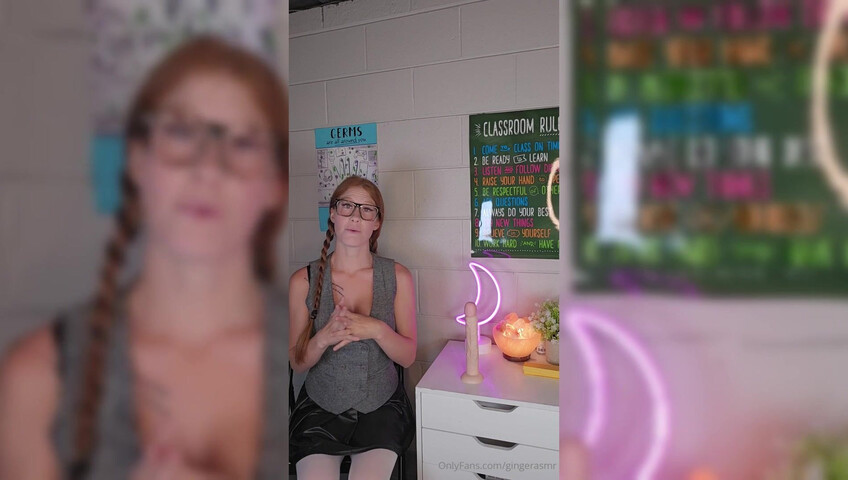 Ginger ASMR - 19 July 2025 - Teacher Explains Male Anatomy with 10 inch Dildo