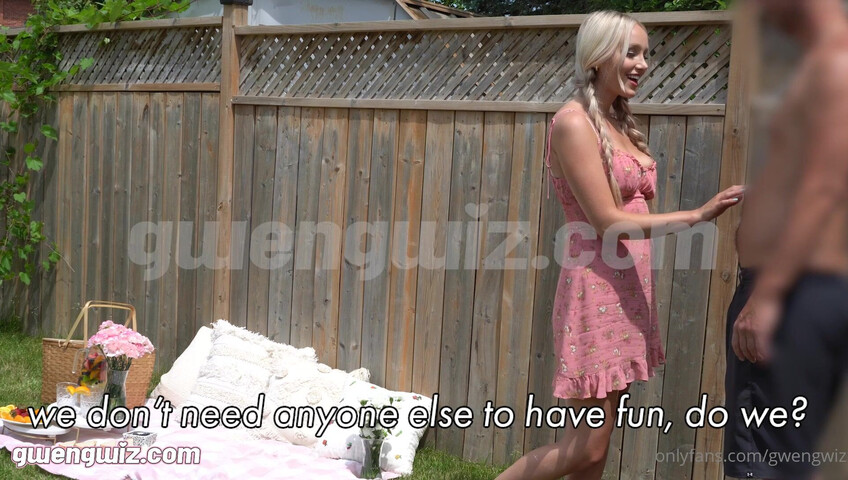 GwenGwiz - 26 June 2021 - Summer Garden Picnic Sex