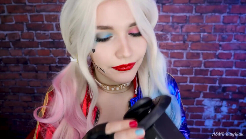Kitty Klaw ASMR - Harley Quinn Licking & Mouth sounds