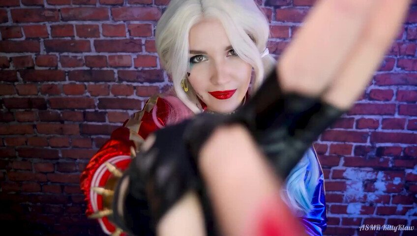 Kitty Klaw ASMR - Harley Quinn Licking & Mouth sounds