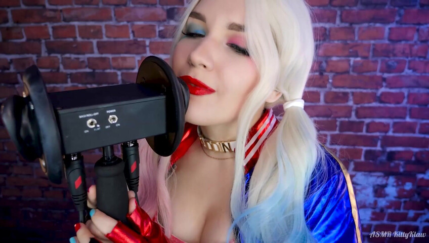 Kitty Klaw ASMR - Harley Quinn Licking & Mouth sounds